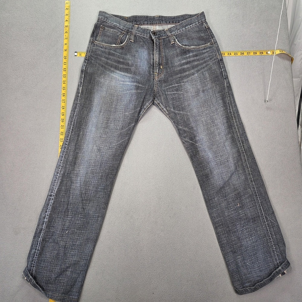 Edwin Jeans‎ Mens Selvedge Blue Medium Wash Straight 505ZXX Faded Fits 33x31